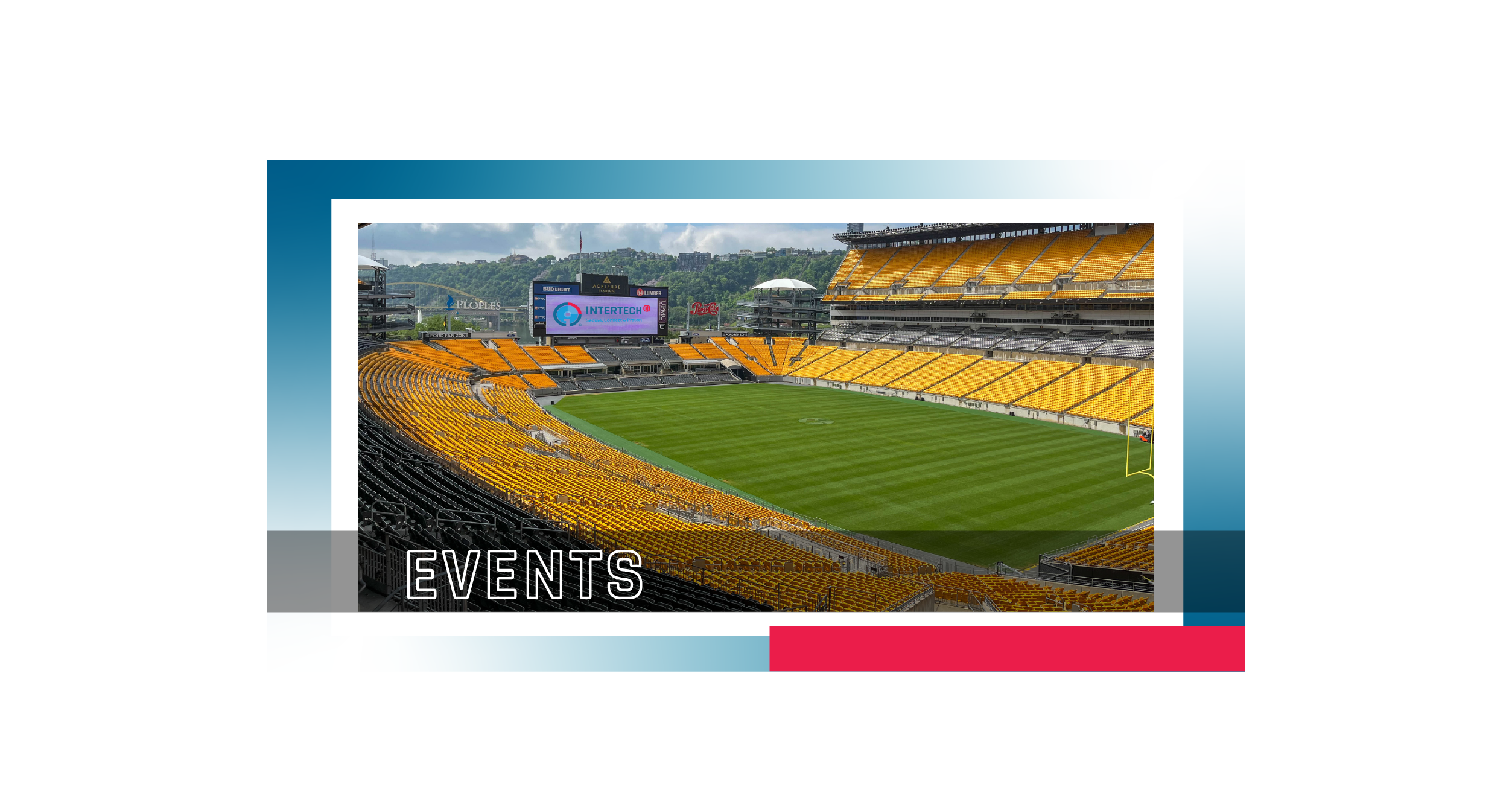 Event header, photo of stadium